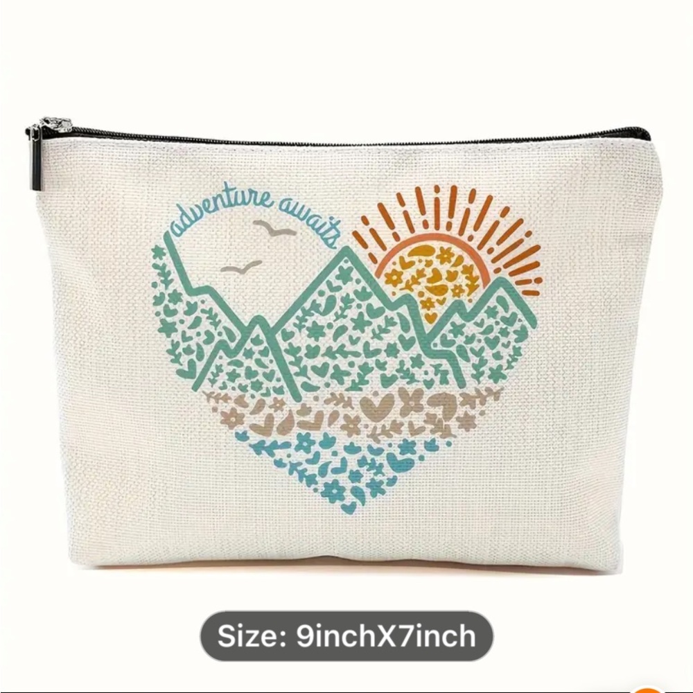 Adventure Awaits Canvas Pouch